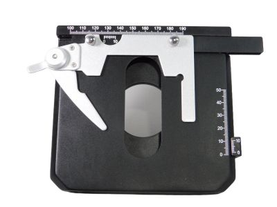 MECHANICAL STAGE WITH ABBE N.A. 1.25 CONDENSER AND IRIS DIAPHRAGM