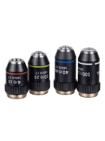 100X DIN ACHROMAT OBJECTIVE, N.A. 1.25, OIL, RETRACTABLE FRONT LENS