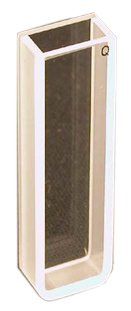 QUARTZ, RECTANGULAR, 5MM PATHLENGTH, 1.7ML CAPACITY, UV-VIS, EACH