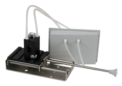 WATER-JACKETED CUVETTE HOLDER KIT FOR 10 MM SINGLE SQUARE CUVETTE INCLUDES UNIVERSAL BASE, WATER-JACKETED HOLDER WITH FLOWTHRU PANEL (WATER BATH REQUIRED)