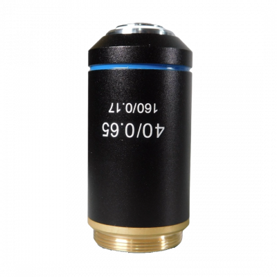 40X DIN ACHROMAT OBJECTIVE, N.A. 0.65, RETRACTABLE FRONT LENS FOR G380 SERIES